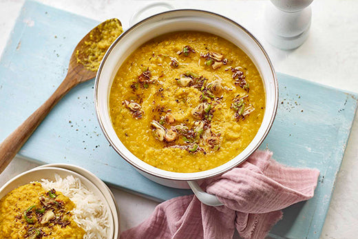 Tarka dal with rice
&ndash; Mr Todiwala's