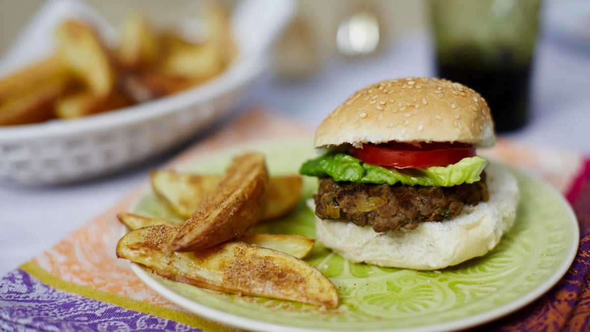 Splendidly spicy beef burger – Mr Todiwala's